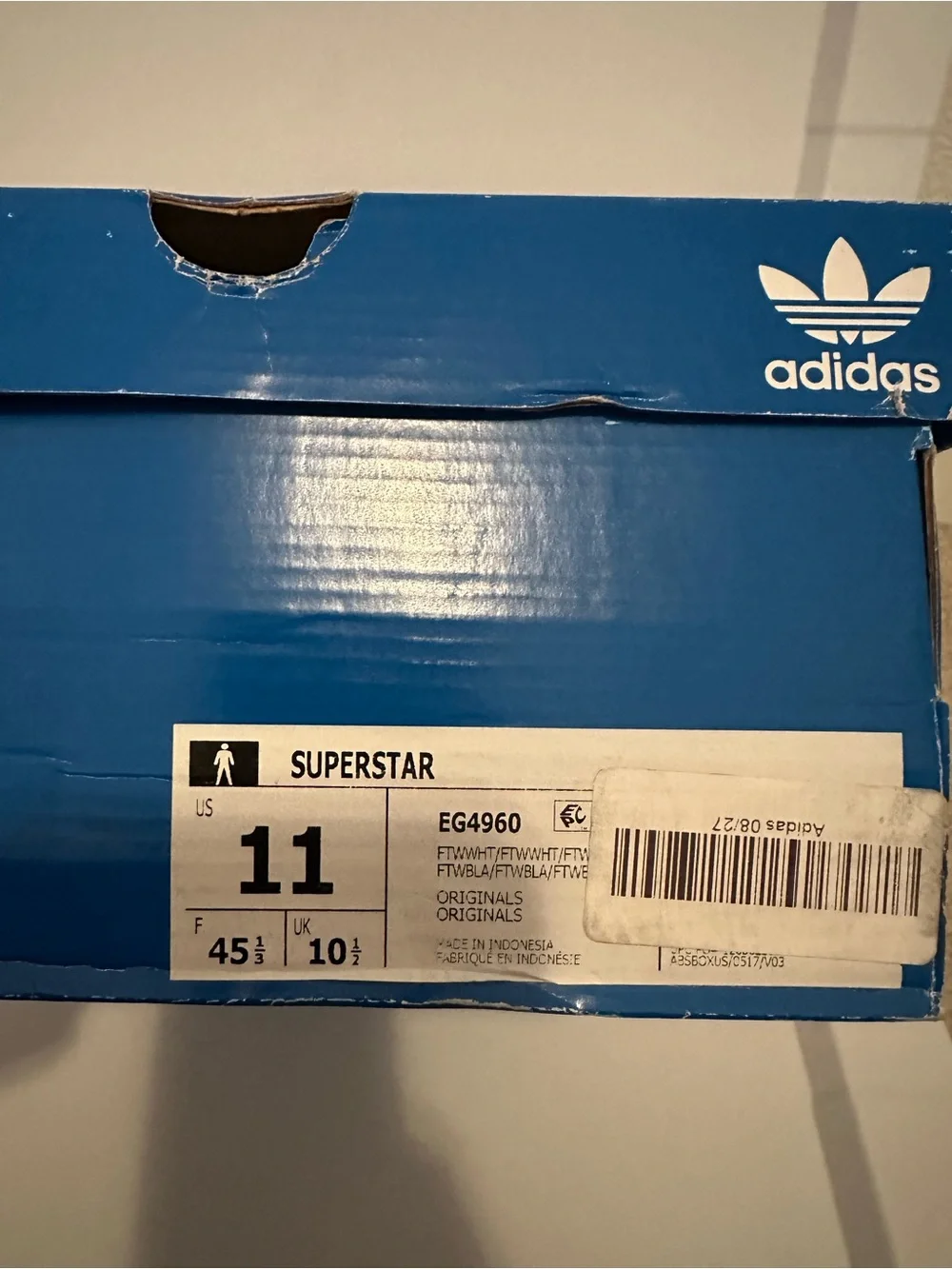 Adidas Men’s Superstar Shoes Size 11